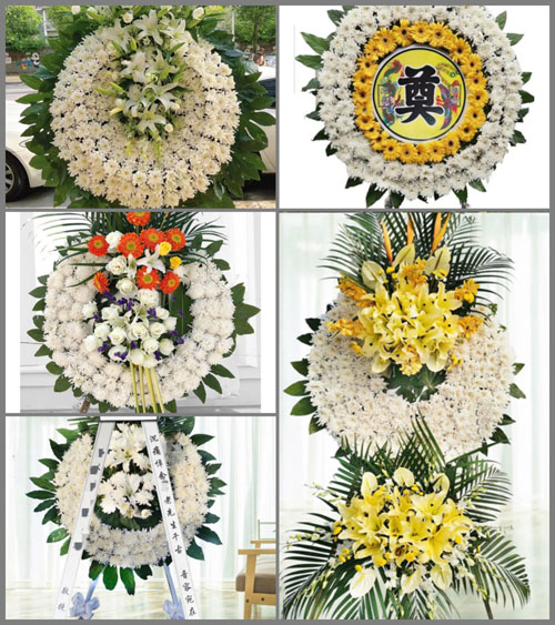 湖南永州祁阳县龚家坪镇草塘村花圈速递